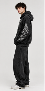 Y2K Printed Oversized Hoodie